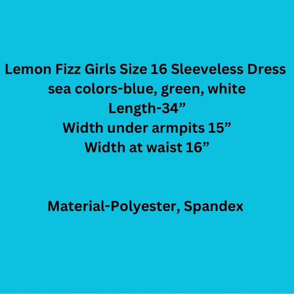Lemon Fizz Girls Size 16 Geometric 60’s style sleeveless dress - Picture 2 of 12
